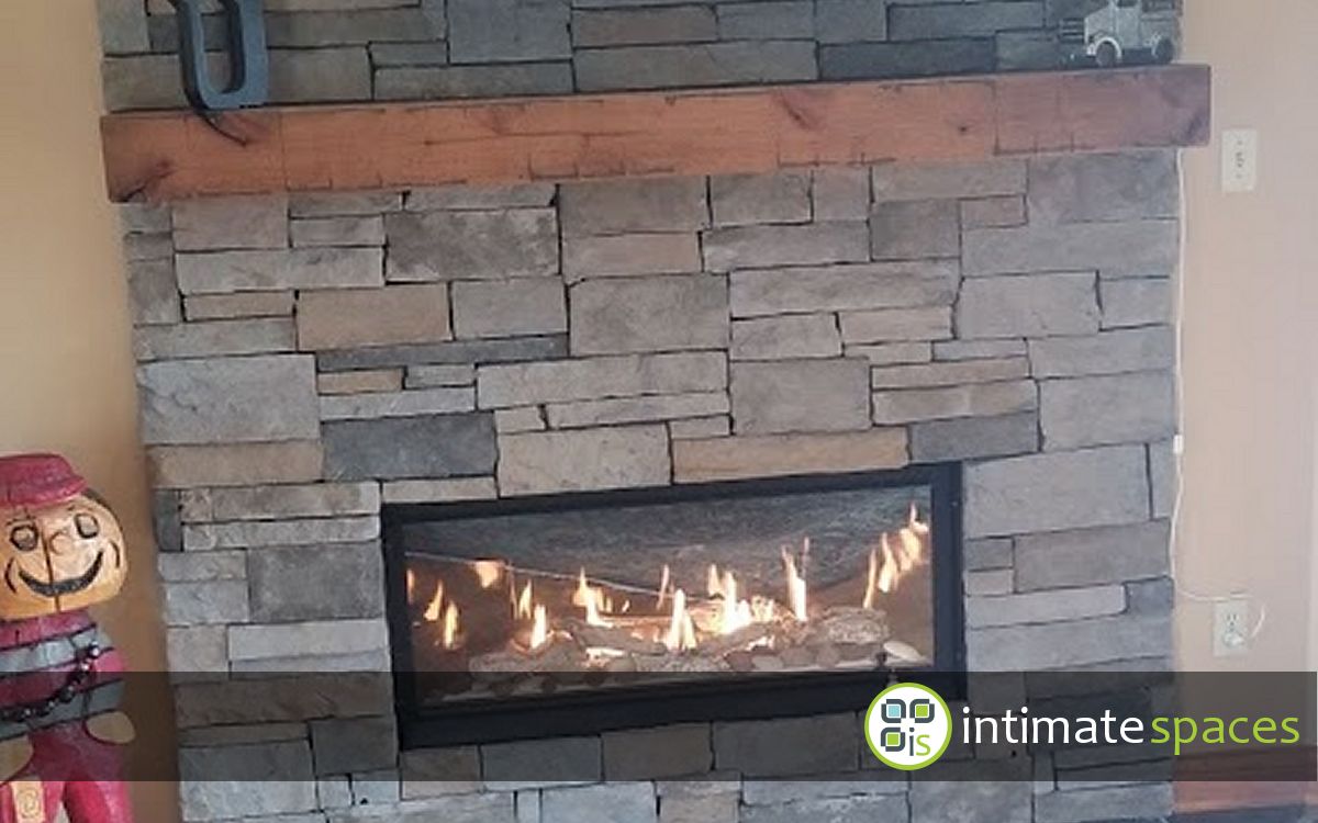 Indoor Project: Modern linear fireplace