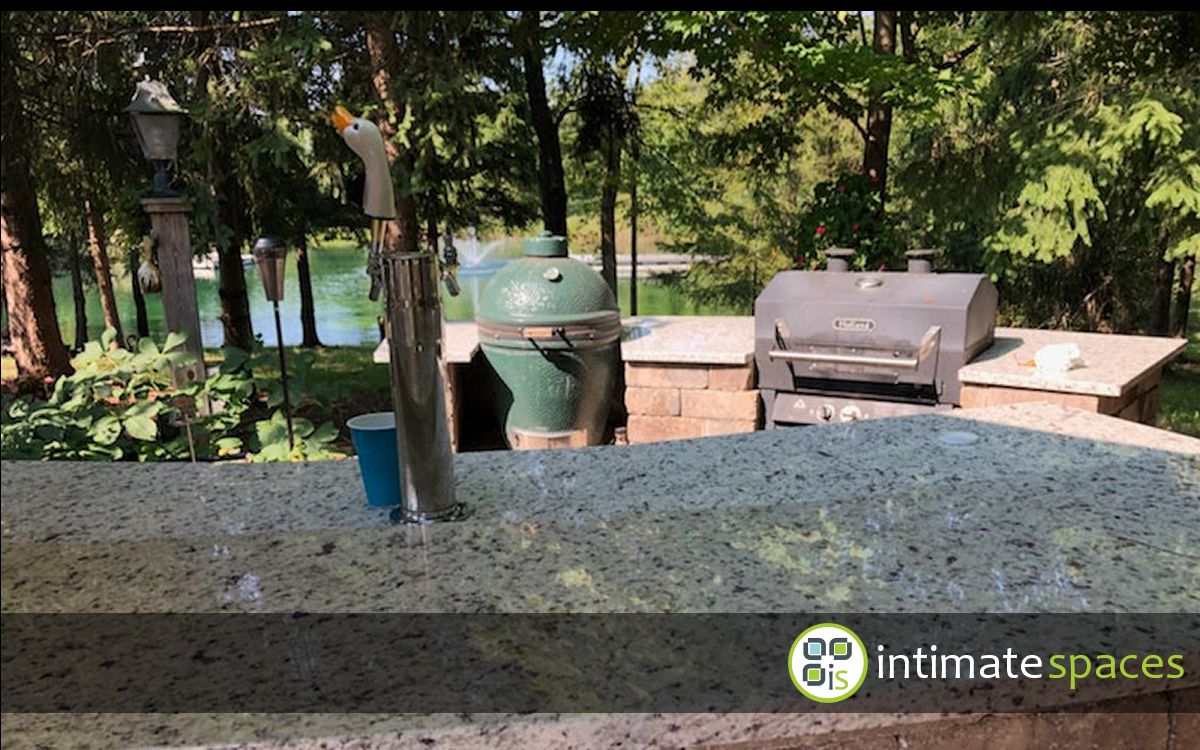 Outdoor Project: Patio, kegerator, bar, grill island