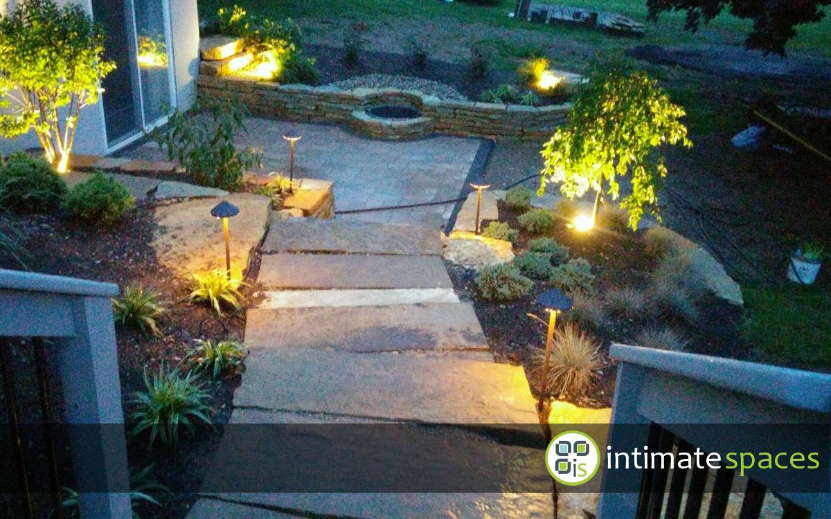 Outdoor Living: Deck, Stone Steps & walls