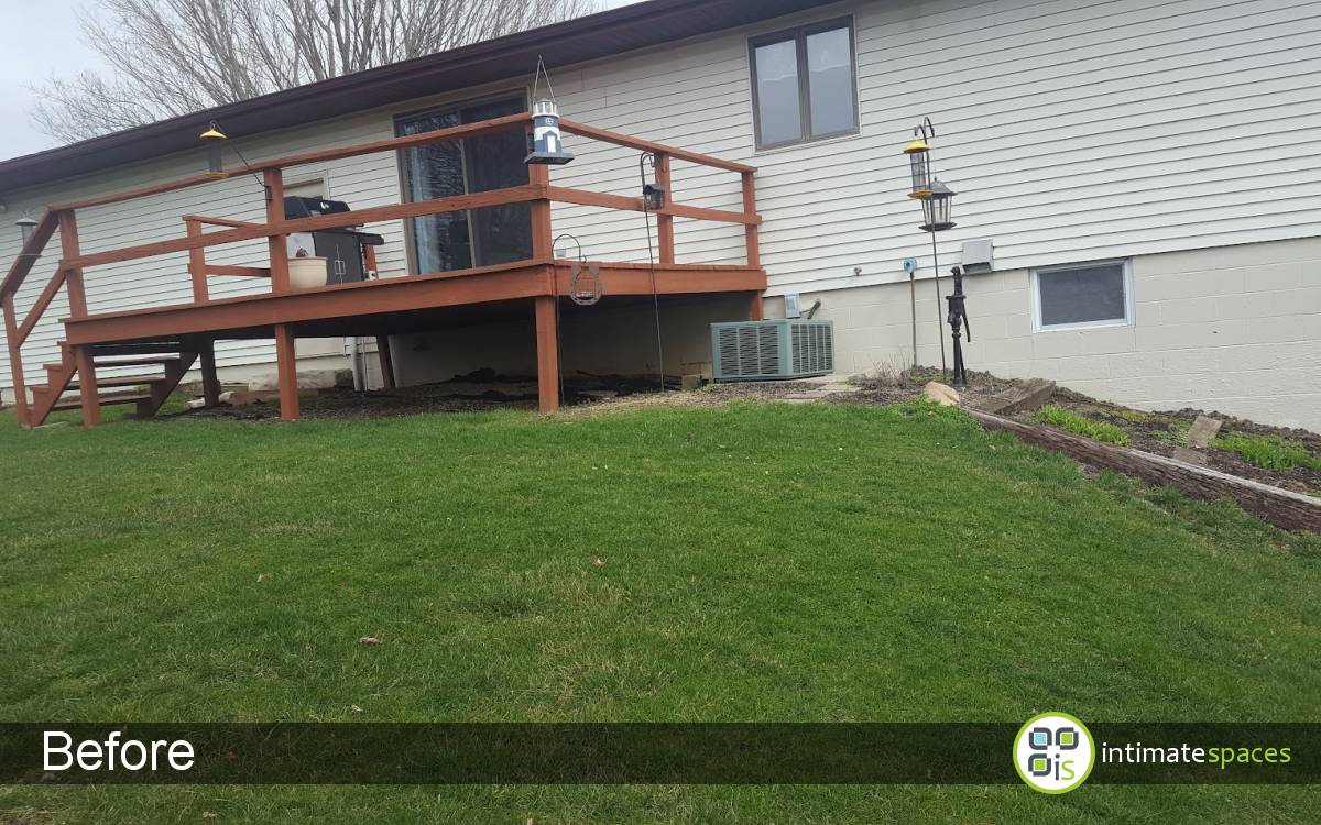 Outdoor Living: Deck, Stone Steps & walls